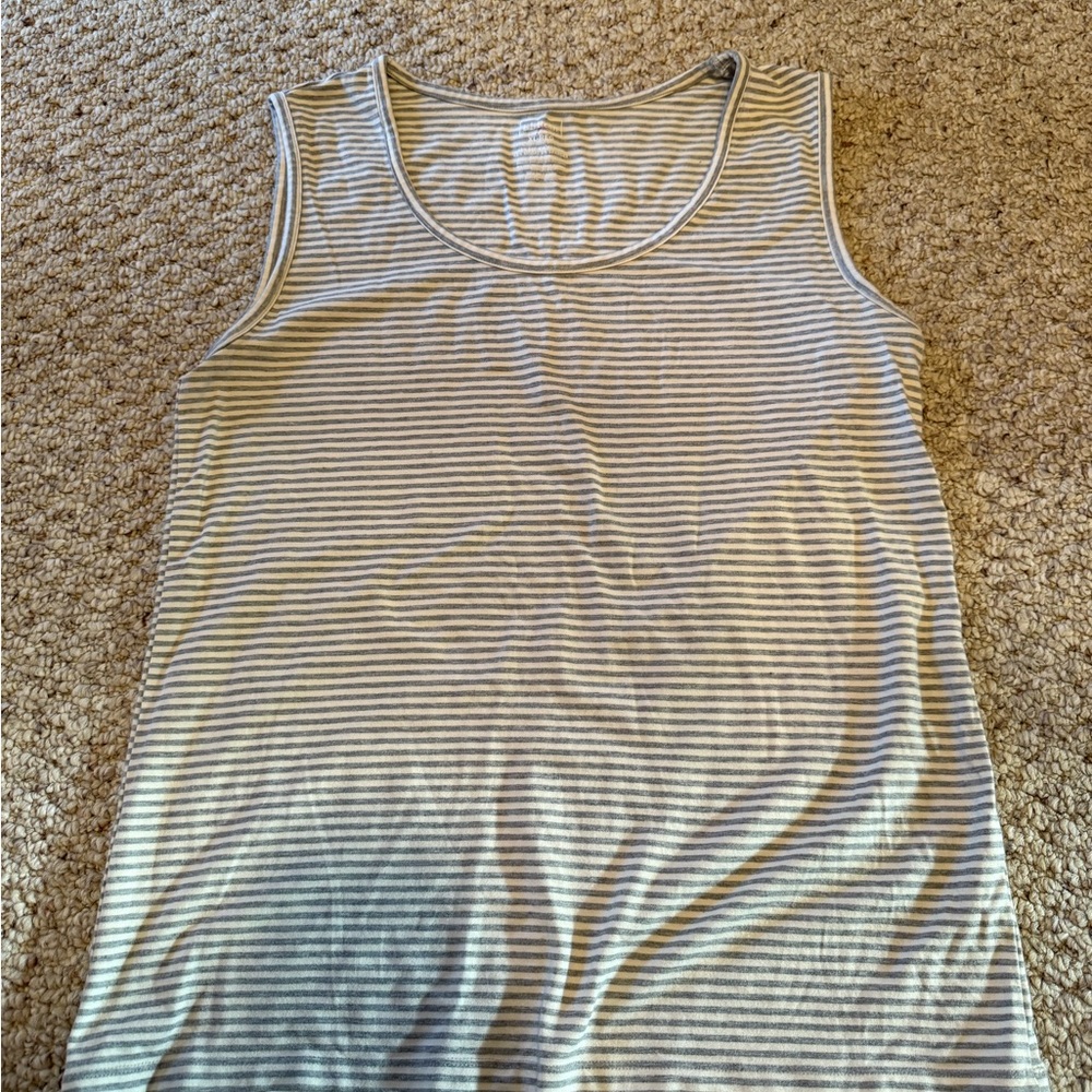 L.L. Bean Striped Sleeveless Top